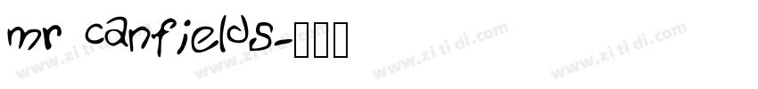 mr canfields字体转换